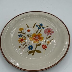 SPRING FLOWER by KANNEY Stoneware 7.5" Salad Plate made in Japan